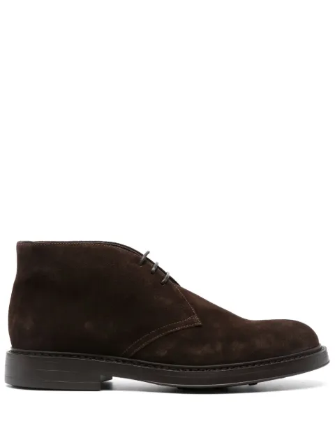 Doucal's lace-up suede ankle boots Brown DU3237BRUXUF009