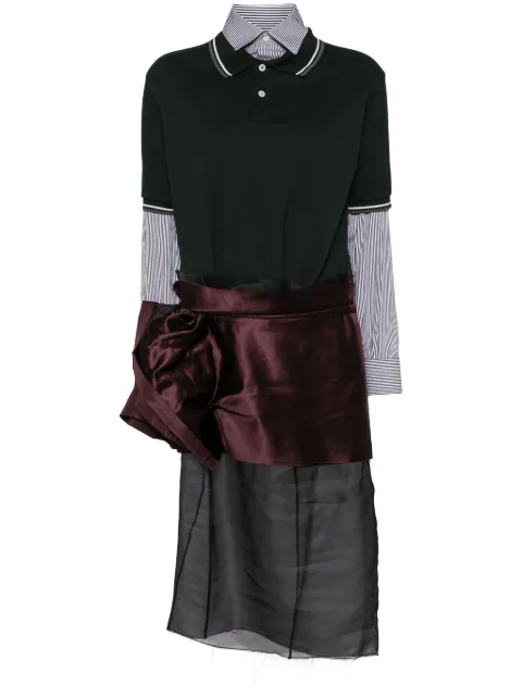 Maison Margiela Décortiqué midi dress Green S51DD0022