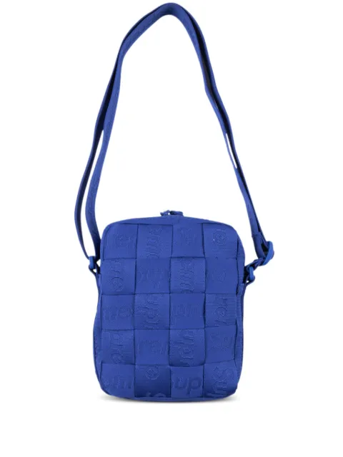 Supreme woven shoulder bag Blue SU481