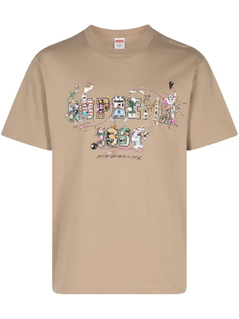 Supreme varsity cotton T-shirt Neutrals SU464