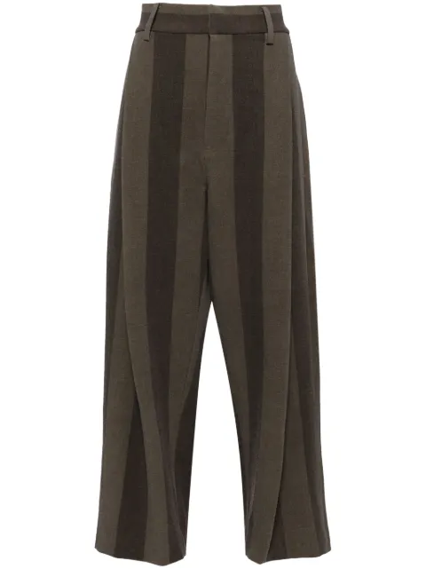 Uma Wang virgin wool blend trousers Brown UP3006