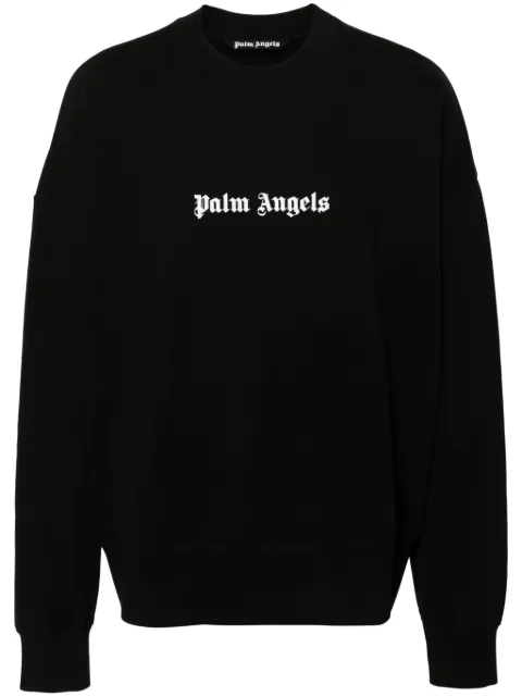 Palm Angels logo-print sweatshirt Black PMBA080C99FLE0011001
