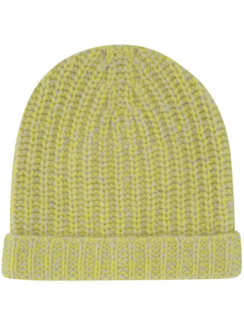 The Elder Statesman cashmere beanie hat Yellow 210390