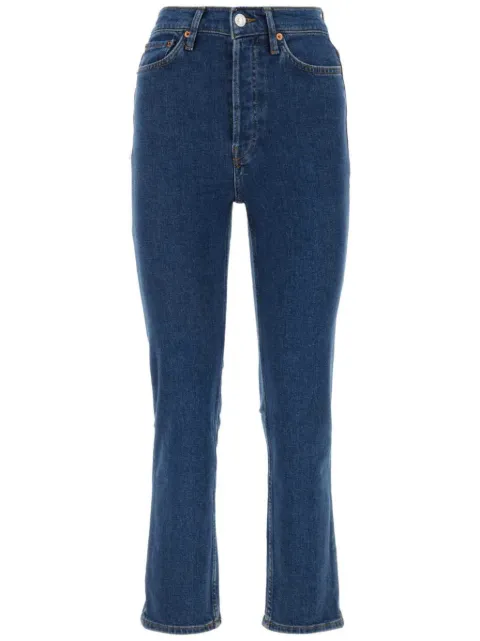 RE/DONE '70s Ultra Rise cropped jeans Blue 1923WUHRSTV