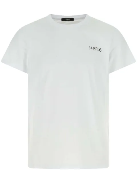 14BROS printed cotton T-shirt White 12679A3062B16