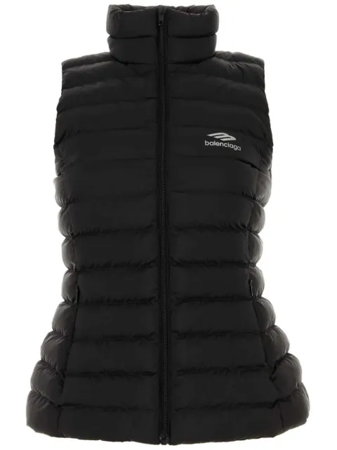 Balenciaga logo-print gilet Black 777696TPO39