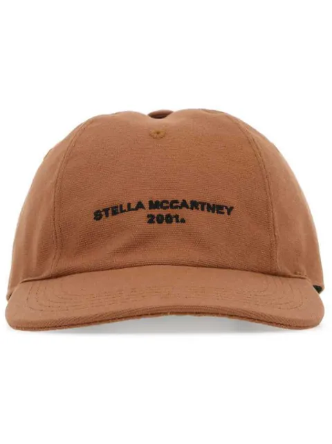 Stella McCartney logo-embroidered cap Brown 570194WP0118