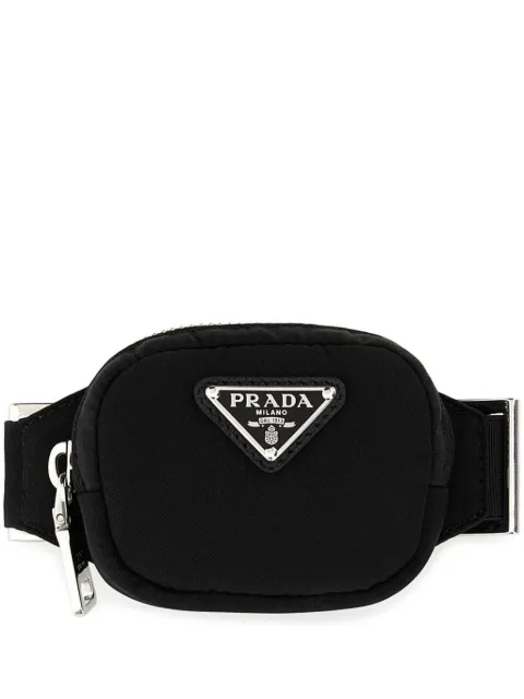 Prada logo-plaque belt bag Black 2TT1952DMK