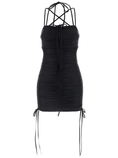 Balenciaga ruched mini dress Black 794442TYK07