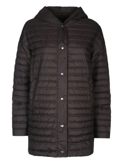 Add hooded quilted coat Black 5AW442