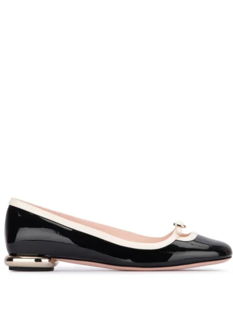 Roger Vivier patent ballerina shoes Black RVW72738040D1P