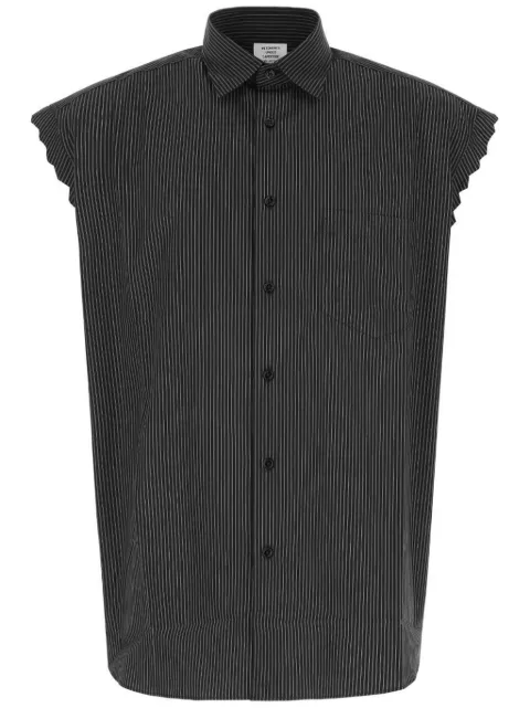 VETEMENTS ribbed poplin shirt Black UE52SH100B