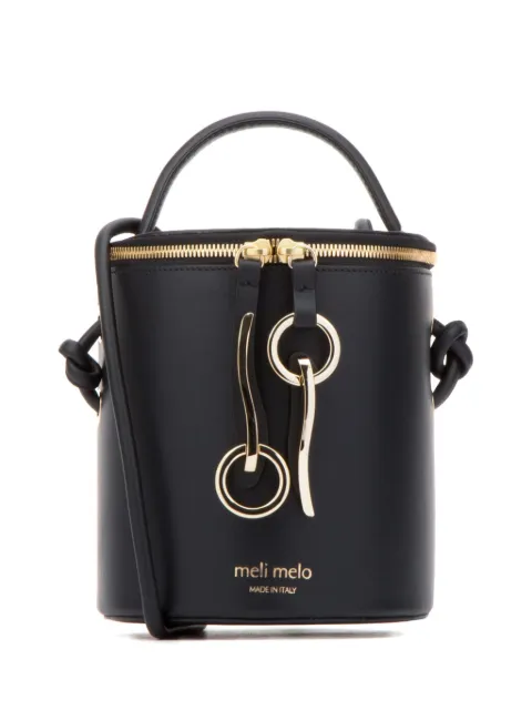 Meli Melo logo-stamp bucket bag Black SEV0201NP