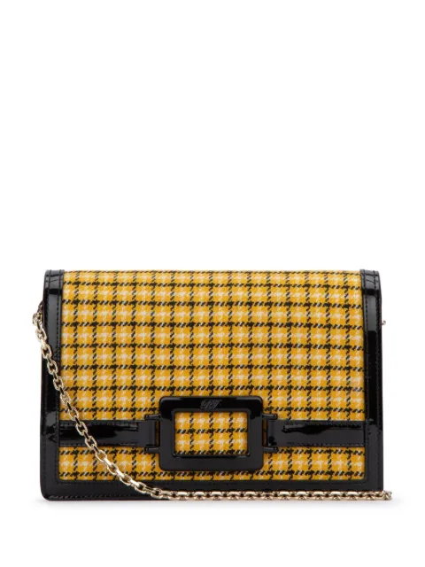 Roger Vivier check print clutch bag Yellow RBWAORD0101SM4