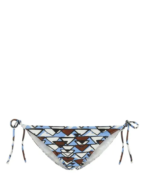 Prada geometric-print bikini bottoms Brown 70212S23113K8