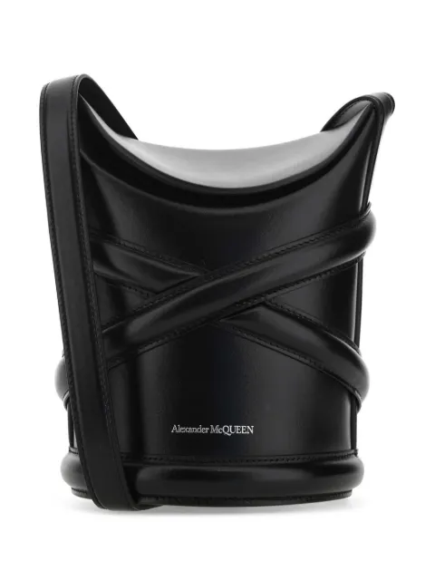 Alexander McQueen The Curve bucket bag Black 6564671YB45