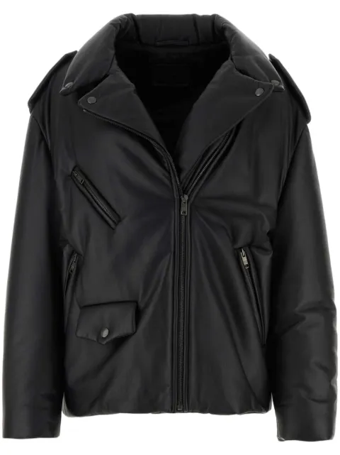 Prada padded leather jacket Black 58A049FLY