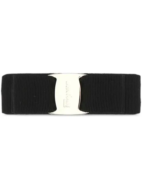 Ferragamo Vara bow hair clip Black 495450