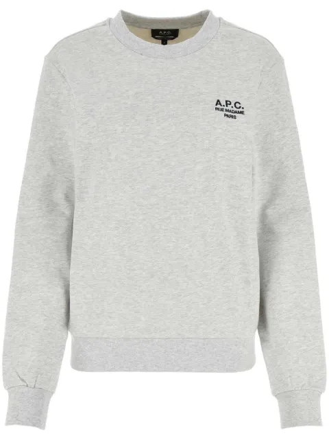 A.P.C. mélange-effect cotton sweatshirt Grey COHBVM27913