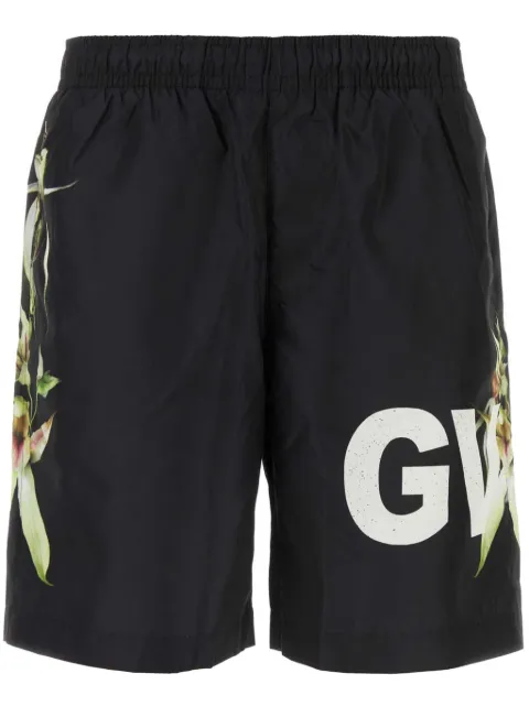 Givenchy logo-print swim shorts Black BMA00N1YFH