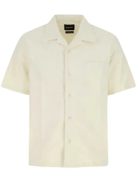 Howlin' short-sleeve corduroy cotton shirt Neutrals COCKTAILSHIRT