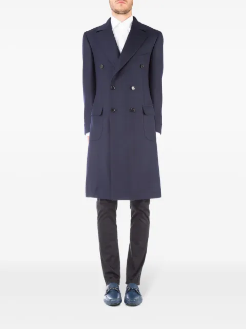 Cesare Attolini double-breasted coat Blue A17MA13CUAGC758P