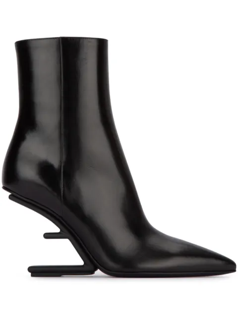 FENDI 95mm sculpted-heel boots Black 8T8455NBJ