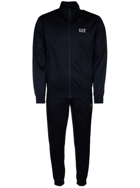 Ea7 Emporio Armani logo-chest tracksuit set Blue 8NPV65PJHCZ