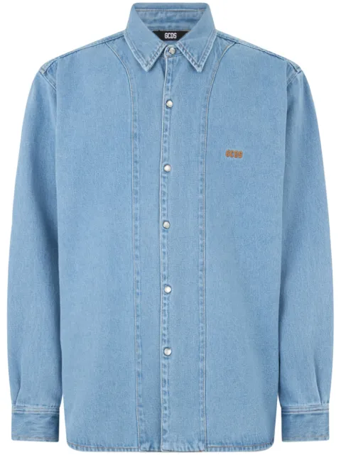 GCDS Wirdo denim shirt Blue A2CM2401DA0