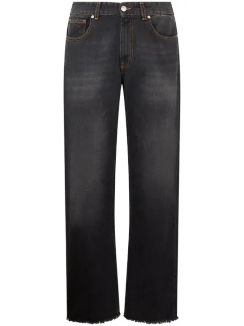 GCDS Wirdo denim straight-leg jeans Black A2CM2904DA0
