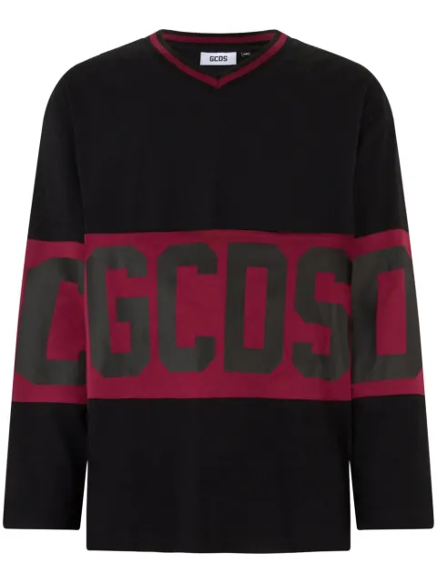 GCDS logo hockey t-shirt Black A2CM2203JF4