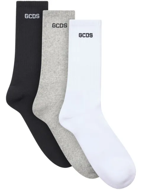 GCDS Essentials socks (pack of three) White A2EU3801UW4