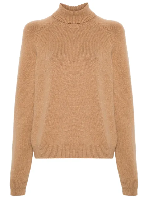 FENDI logo-embroidered sweater Brown FZXC46ASJJ
