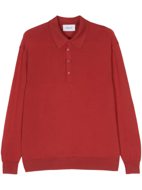 D4.0 wool polo shirt Red 730160694315