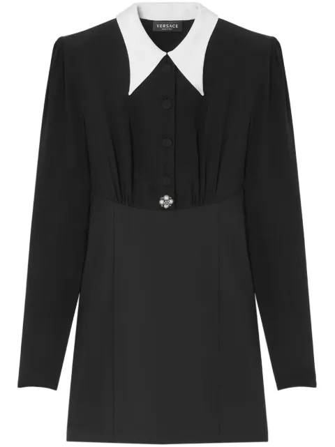 Versace pearl-detailing mini dress Black 10169451A12304