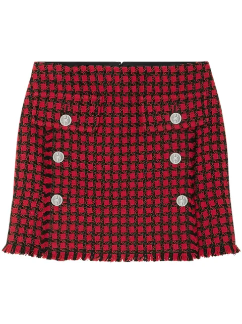 Versace tweed pencil skirt Red 10173111A12270