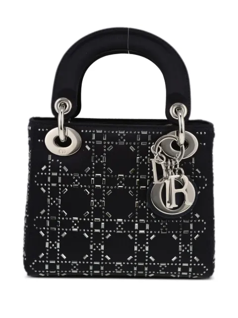 Christian Dior Pre-Owned Lady Dior mini shoulder bag Black 404798