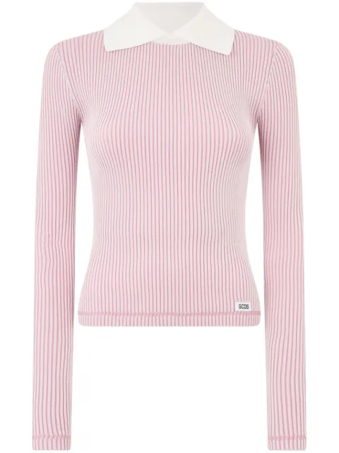 GCDS ribbed sweater Pink A2CW2200KD8
