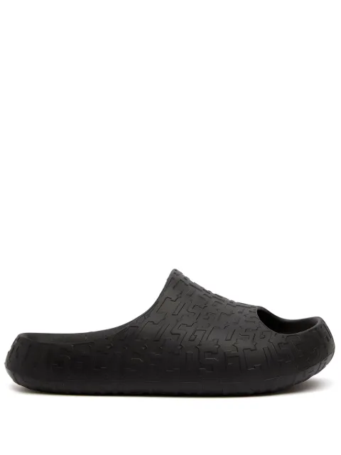 GCDS monogram-pattern slides Black A2CU4900AD0