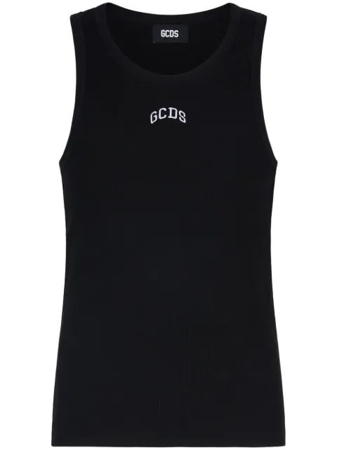 GCDS logo-print tank top Black A2CW2809JA2