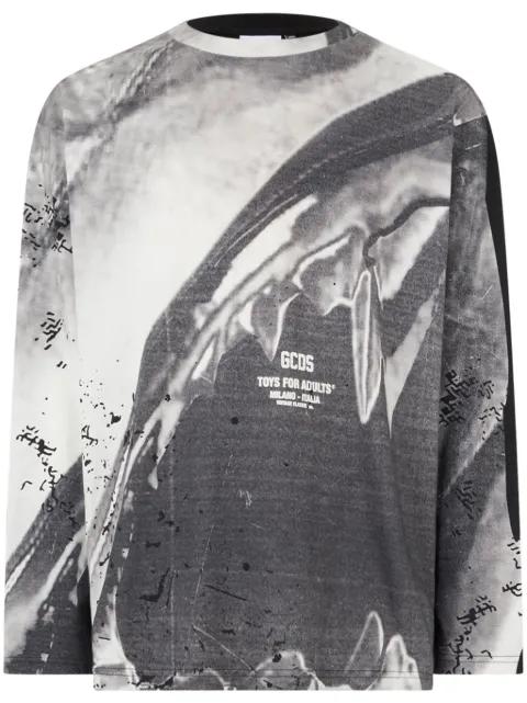 GCDS Morso long-sleeve T-shirt Grey A2CM2202JF3