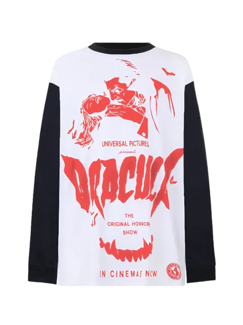 GCDS Dracula-print long sleeve t-shirt White A2CM2203DR1
