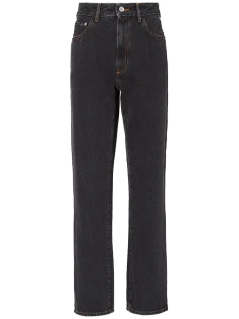 GCDS Choker rhinestone-embellished jeans Black A2OW2900DA0