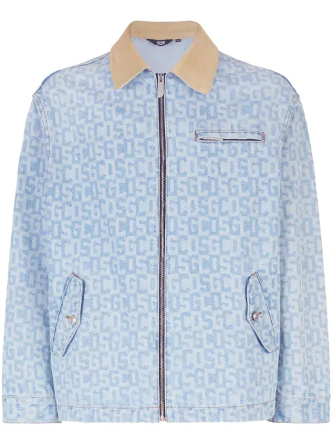 GCDS monogram denim Harrington jacket Blue A2OM0401DA2