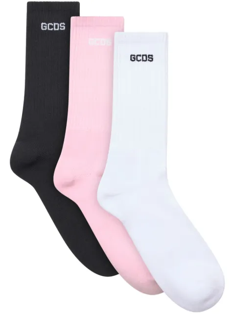 GCDS Essentials socks (pack of three) Black A2EU3801UW3