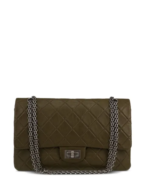 CHANEL Pre-Owned 2014 2.55 shoulder bag Green 410737