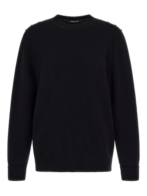 Roberto Cavalli button-detailing jumper Black TKM621MQ001