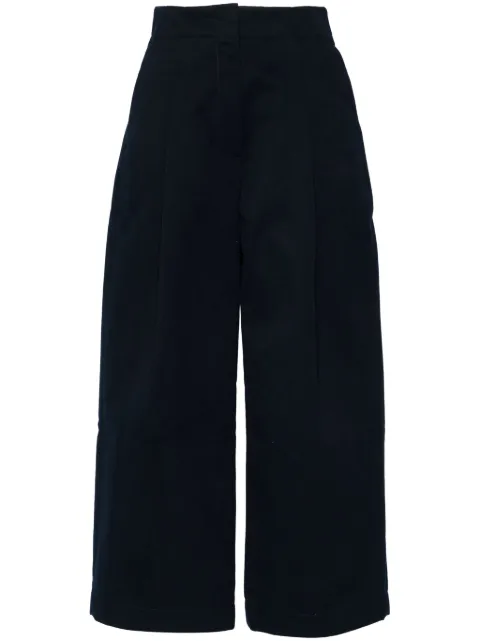 Studio Nicholson Dordoni trousers Blue DORDONISNW1616PEACHEDCOTTONTWILLDARKNAVY