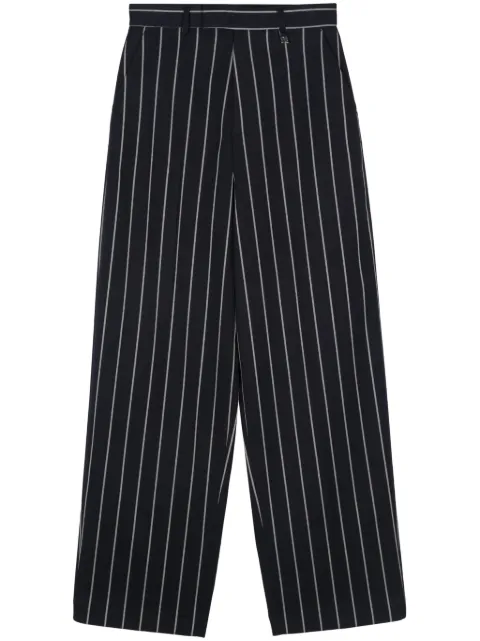 Giuseppe Di Morabito logo-plaque trousers Blue 03PFPA10203325