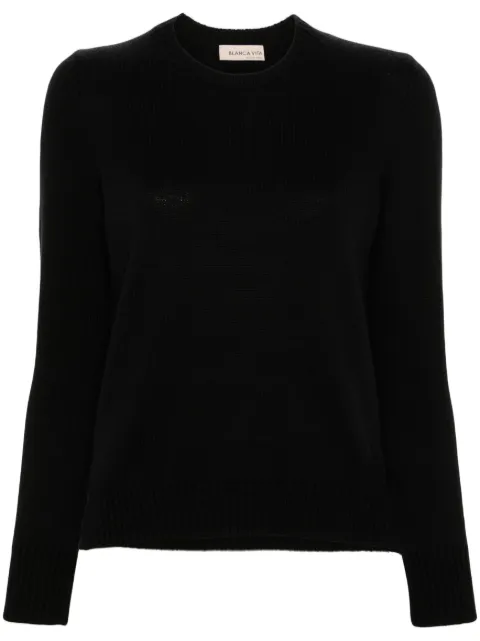 Blanca Vita ribbed-knit sweater Black 1320714200